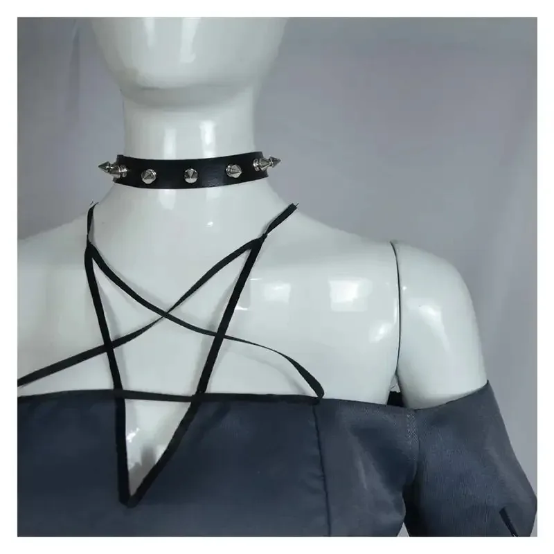 Loona Women Costume Cartoon Helluva Cosplay Boss Roelplay Outfits Neacklace Glvoes Sockings Set Halloween Party Suitsb;4.f'7;j,3