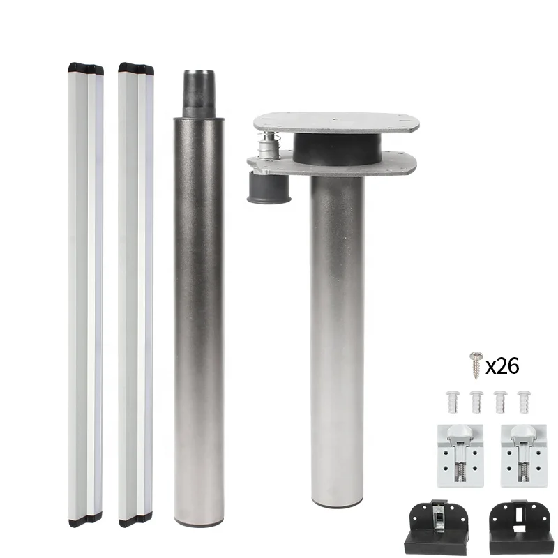 TYTXRV High Quality Aluminum Alloy Double-layer Table Leg Which Is Adjustable Movable Detachable Motorhome RV Table Legs