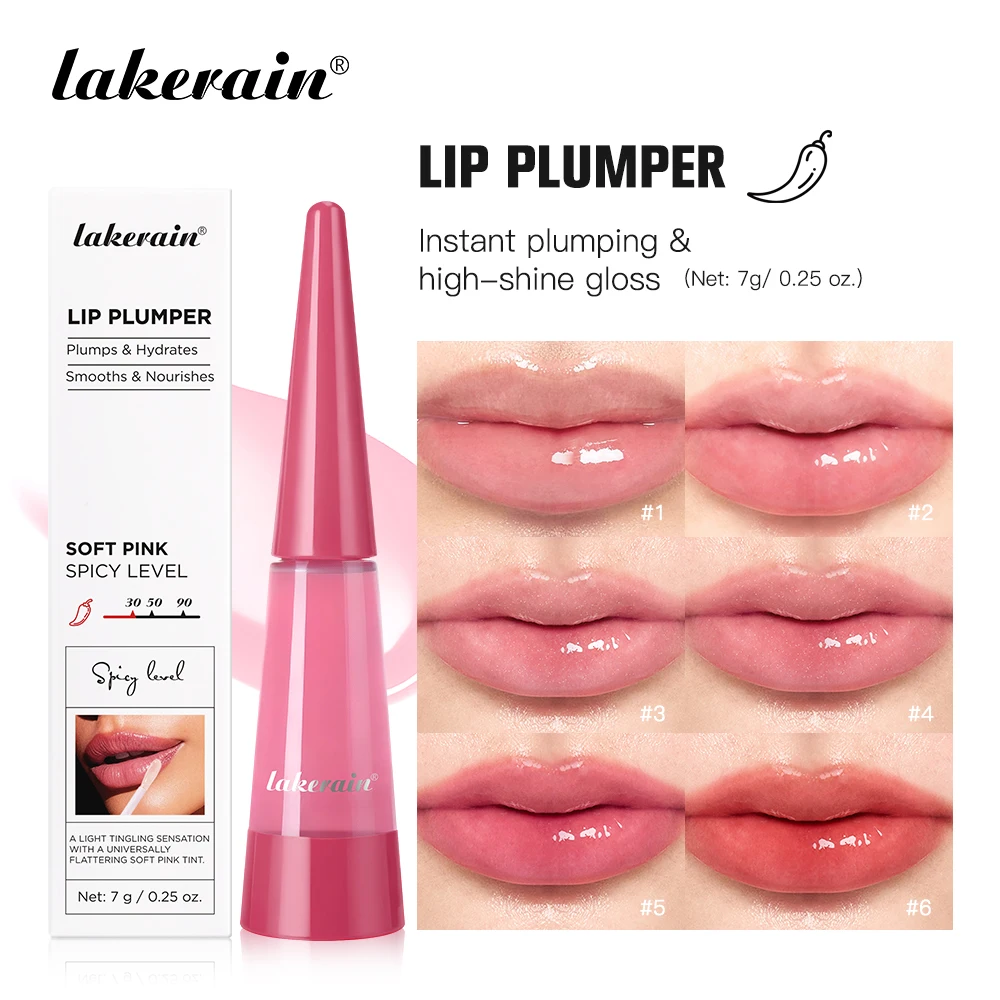 Lip Plumper Reduce Lip Wrinkles Natural Lip Enhancement Effect Long-lasting Moisturizing High-Shine Gloss Finish Lip Plumper