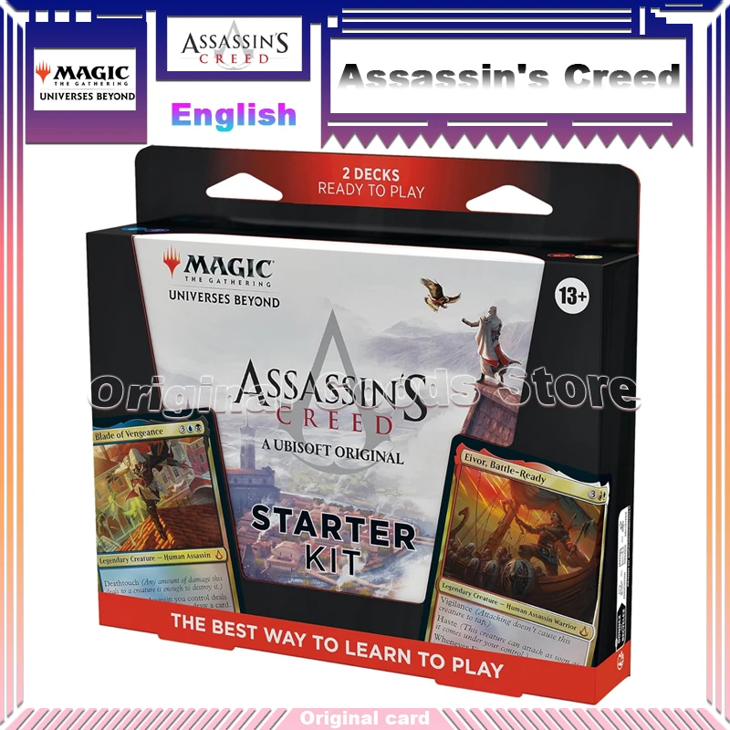 

Original Assassin's Creed Card Starter Kit Magic The Gathering English Beyond Booster Box Collection Trading Cards Children Gift