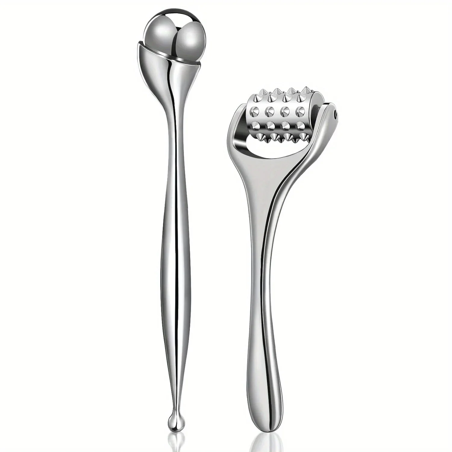 

Stainless Steel Eye Massager & Face Rollers Face Massager Puffiness Eye Bags Daily Care Body Massager