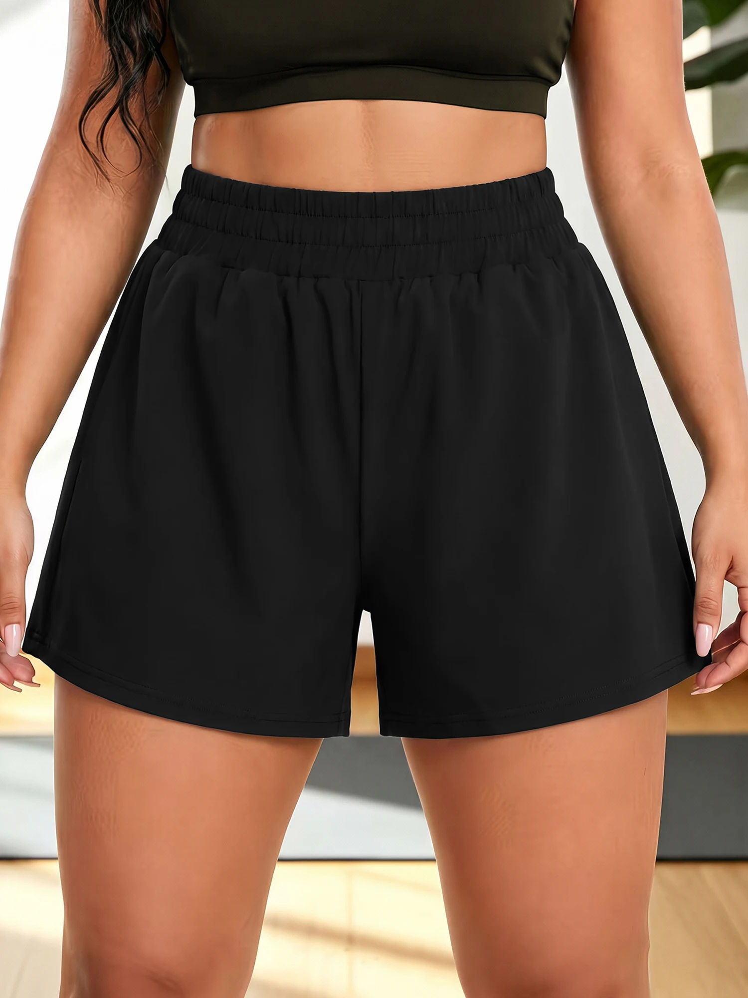 Timeless Versatile Layered Shorts, Practical Phone Pocket Detail for Easy Daily Matching Year-Round