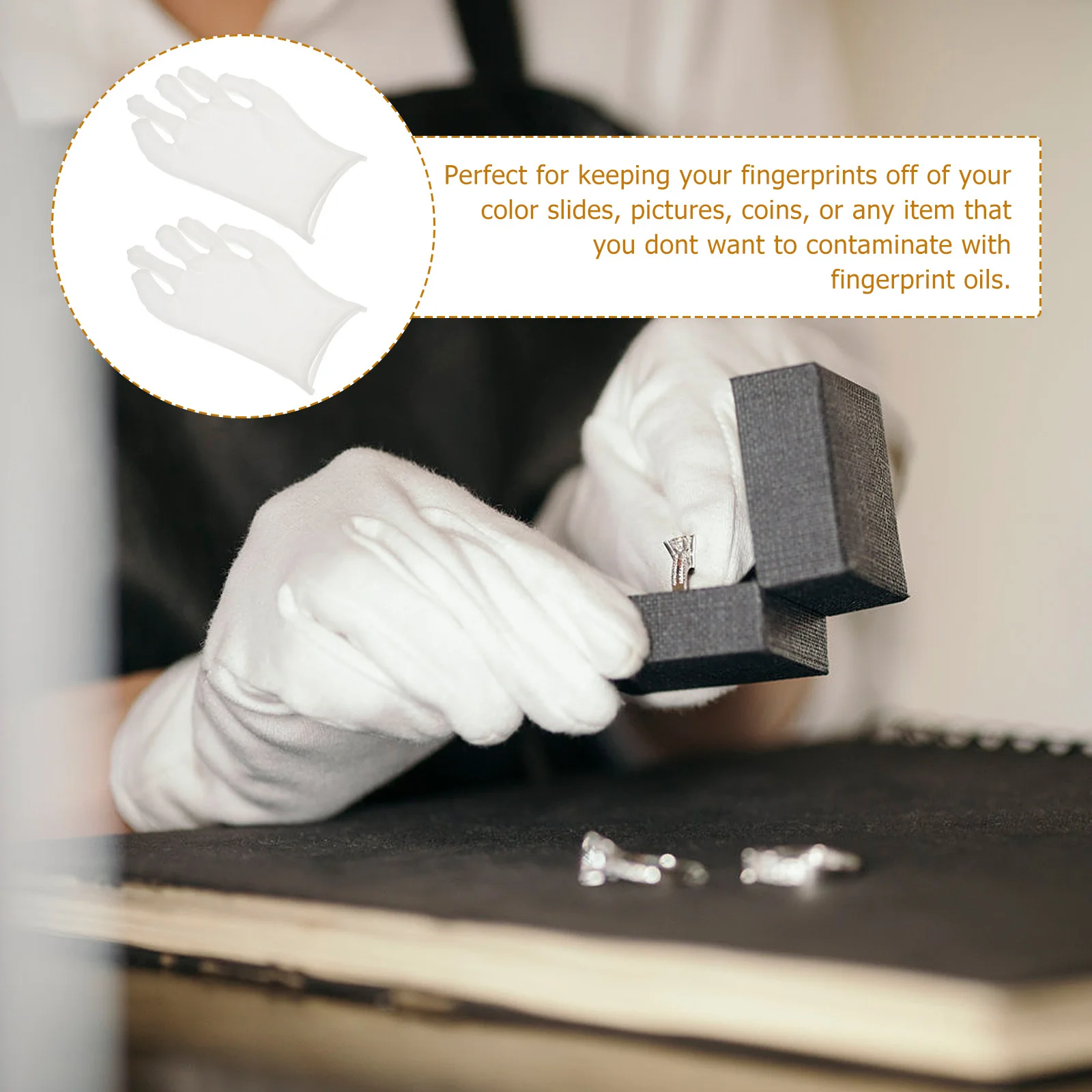 12 قطعة قفازات قطنية مقاس واحد خفيفة الوزن قابلة للتمدد لتنظيف البستنة قفازات حماية سلامة العمل الصناعية مرطبة #2