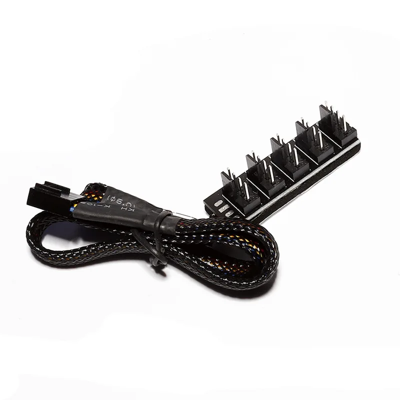 40cm 1 To 5 4-pins PWM Fan CPU Hub Computer PC Case Chasis Cooler Power Extension Cable Splitter Adapter Controller