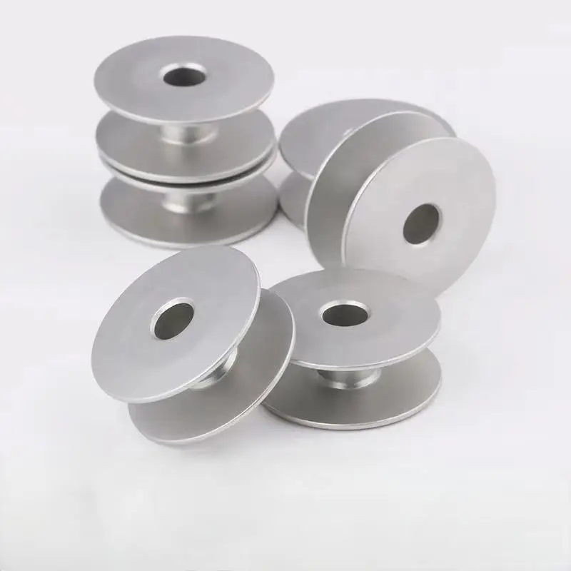 

10 PCS 25MM Aluminum Bobbin Fit 6-5 Large Synchronous Sewing Machines Synchronization Car Industrial Sewing Machine Accessories