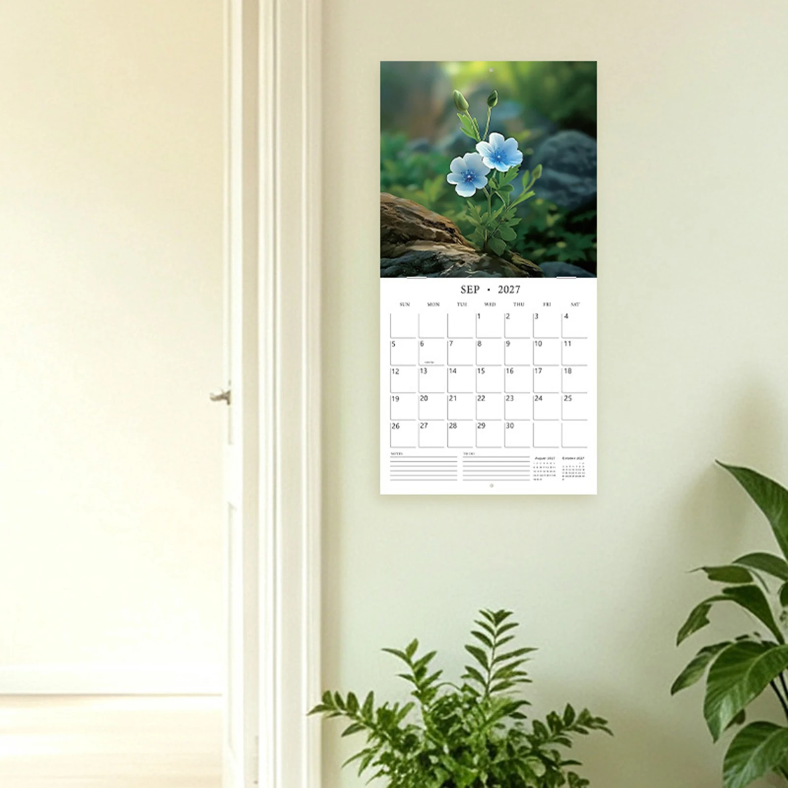 Calendrier mural 2027 de 12 pa - Home Office Wallpaper avis et prix