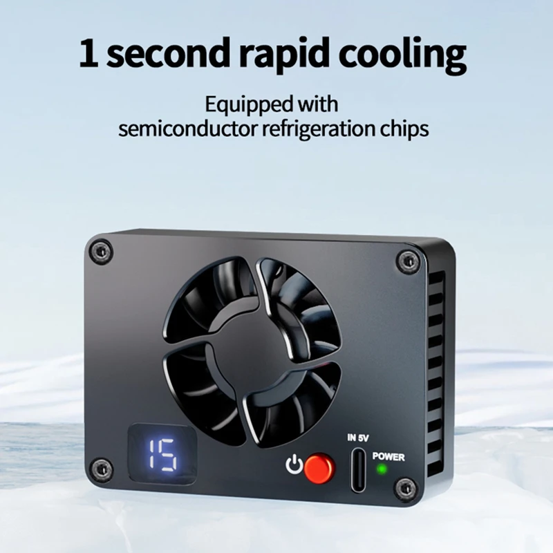 AC88-Camera Cooler Quiet Radiator Cooling Fan Aluminum Alloy Semiconductor Radiator For Canon Sony FUJIFILM ZV-E10 A7M4 R5 R7