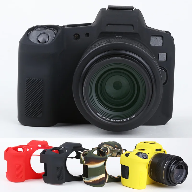 Capa de silicone Canon para EOS R RP, pele macia, capa do corpo