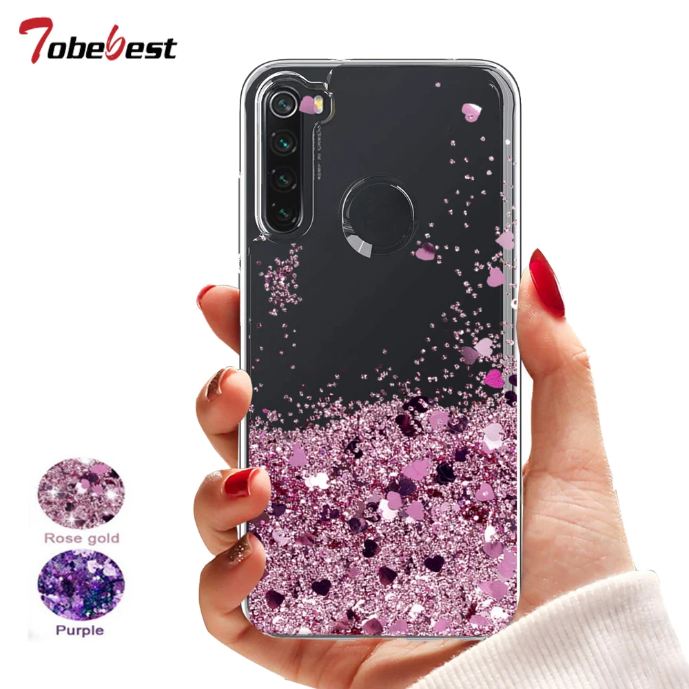 Redmi Note 8 2021 Glitter Liquid Case For Xiaomi Redmi Note 8T 8 Pro Silicone Coque Dynamic Qicksand Star Cover