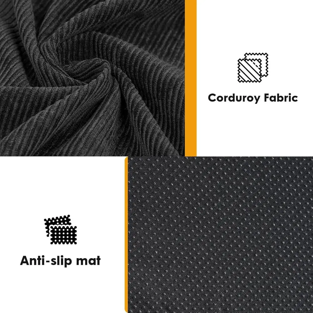 سرير أريكة سروال قصير رمادي قابل للطي، كرسي صالة متعدد الأغراض مع مسند ظهر للمساحات الصغيرة، مثالي للشقق والمساكن #6