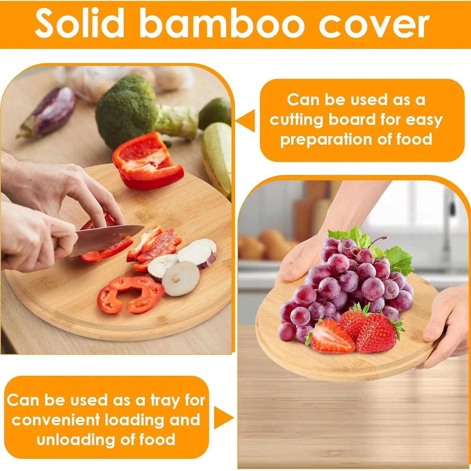 

Big Salad Bowl Salad Bowl Serving Container With Lid Wooden Serveware With Spoon Fork For Home Kitchen Cereal Fruit Snack Mixing