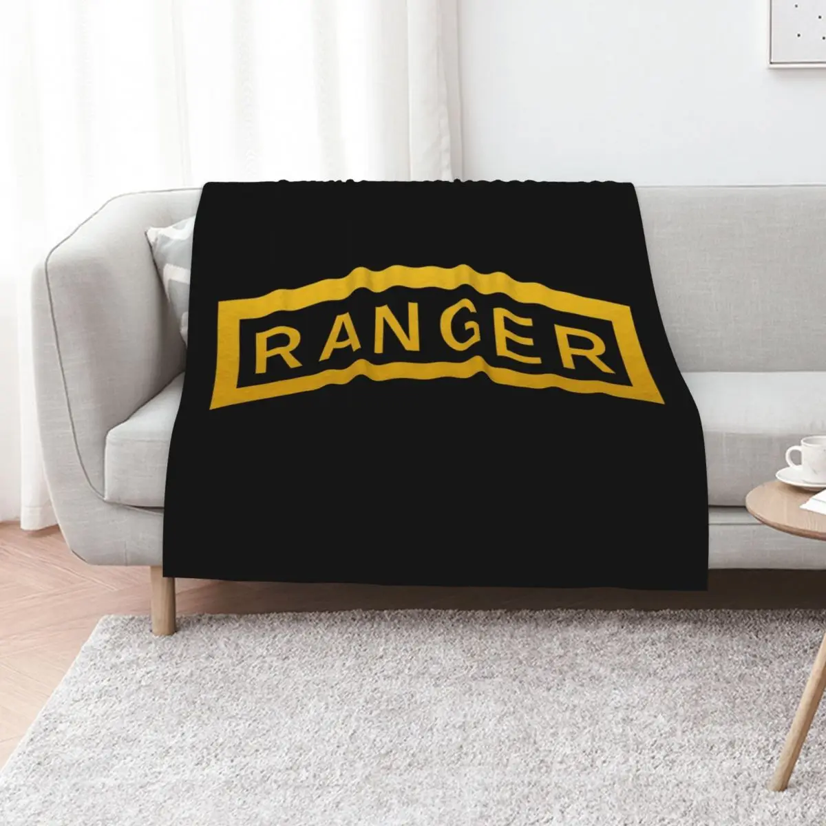 

Ranger Tab United States Throw Blanket Loose Luxury St Bed covers Flannel Blankets
