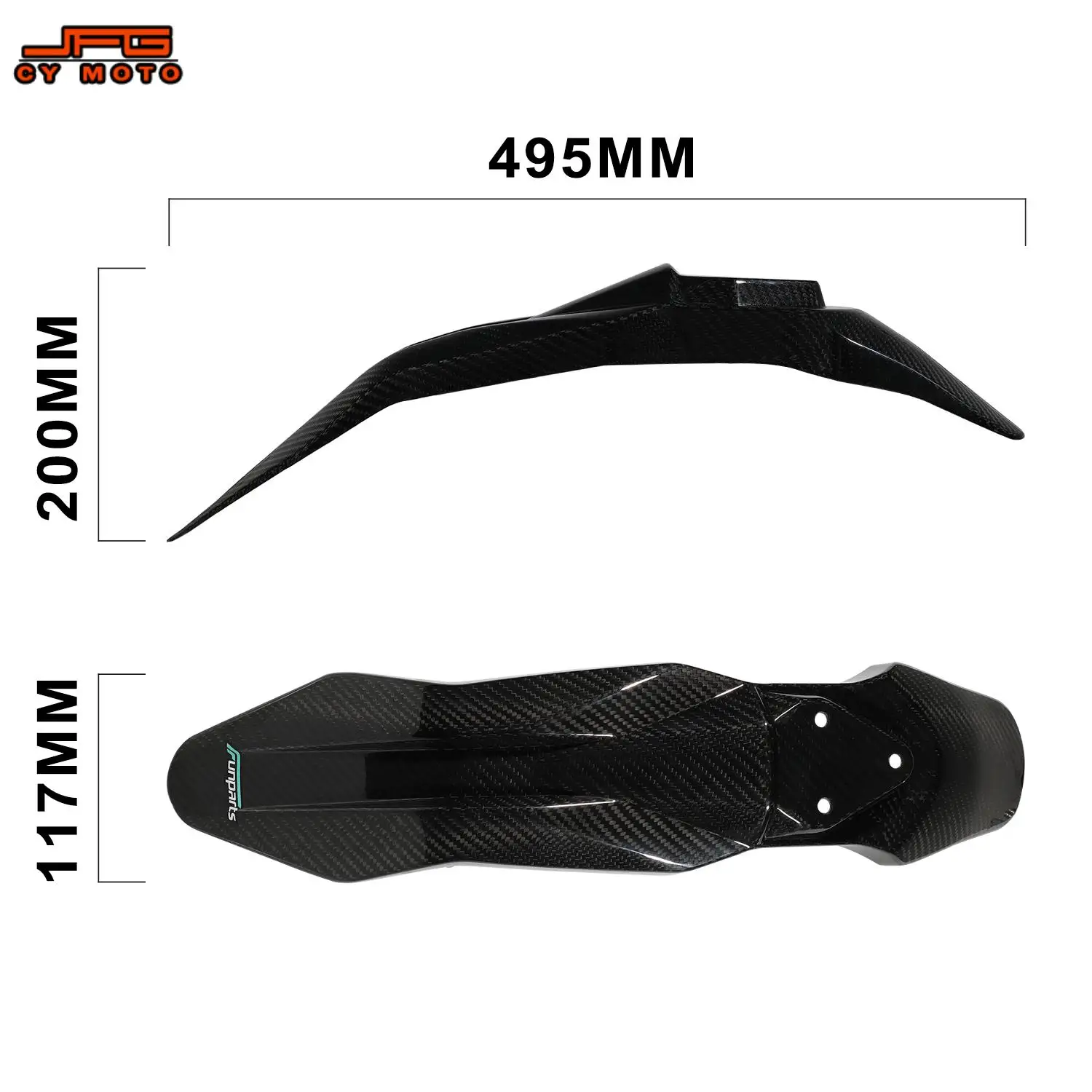 Funparts Front Fender Motorcycles Accessories Protector Guard For Talaria MX3/MX4 Carbon Fiber Motocross Electric Vehicle E-Bike