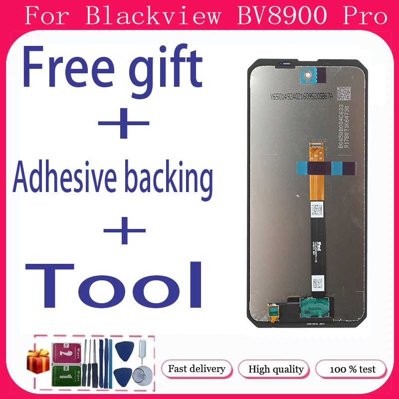 For Blackview BV8900 Pro + LCD Display + Touch Screen+Free adhesive backing+Tool