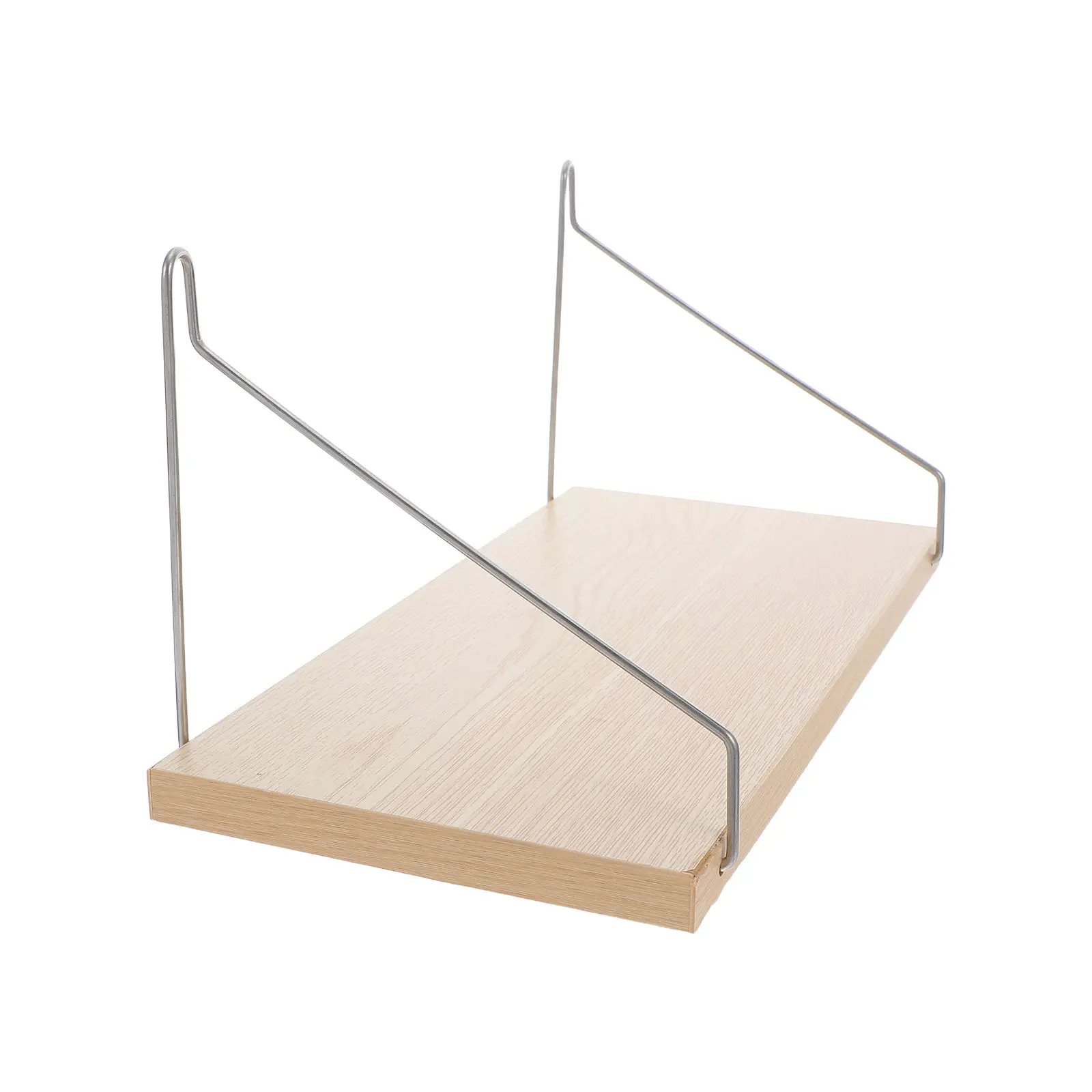 Wall Mounted Floating Shelf Rustic Modern Bookshelf Minimalist Wood Hanging Shelf for Bedroom Living Room Storage