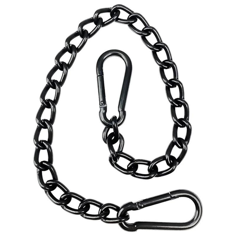

ABUP-2X Steel Hanging Chair Chain With 2 Carabiners, Heavy Duty Porch Swing Hammock Chain Kit,For Hammock Swings(66Cm)