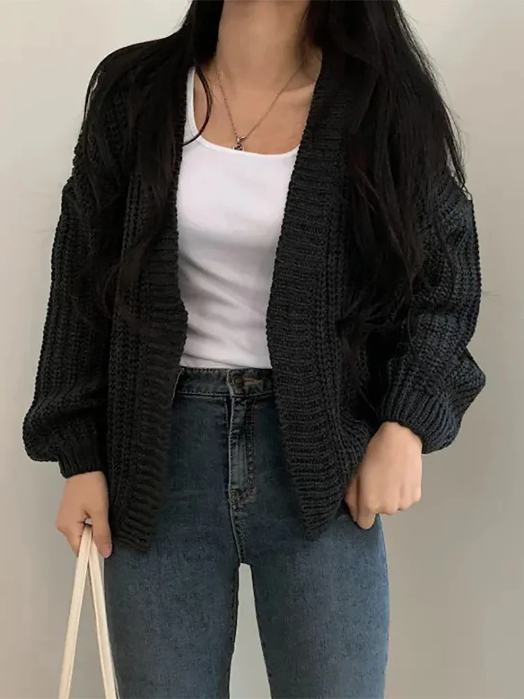 루즈하고 캐주얼하며 편안한 다용도 신상 가디건 스웨터, 여성용 따뜻한 재킷
