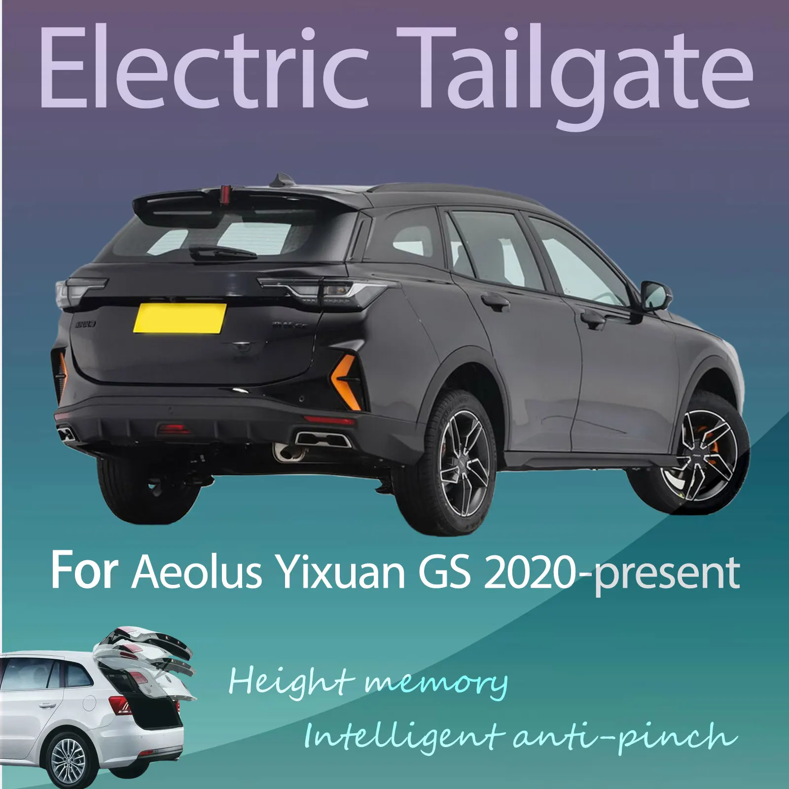 For Aeolus Yixuan GS 2020-present Electric Tailgate with Sensor Trunk Anti-pinch Memory Height Intelligent Operation