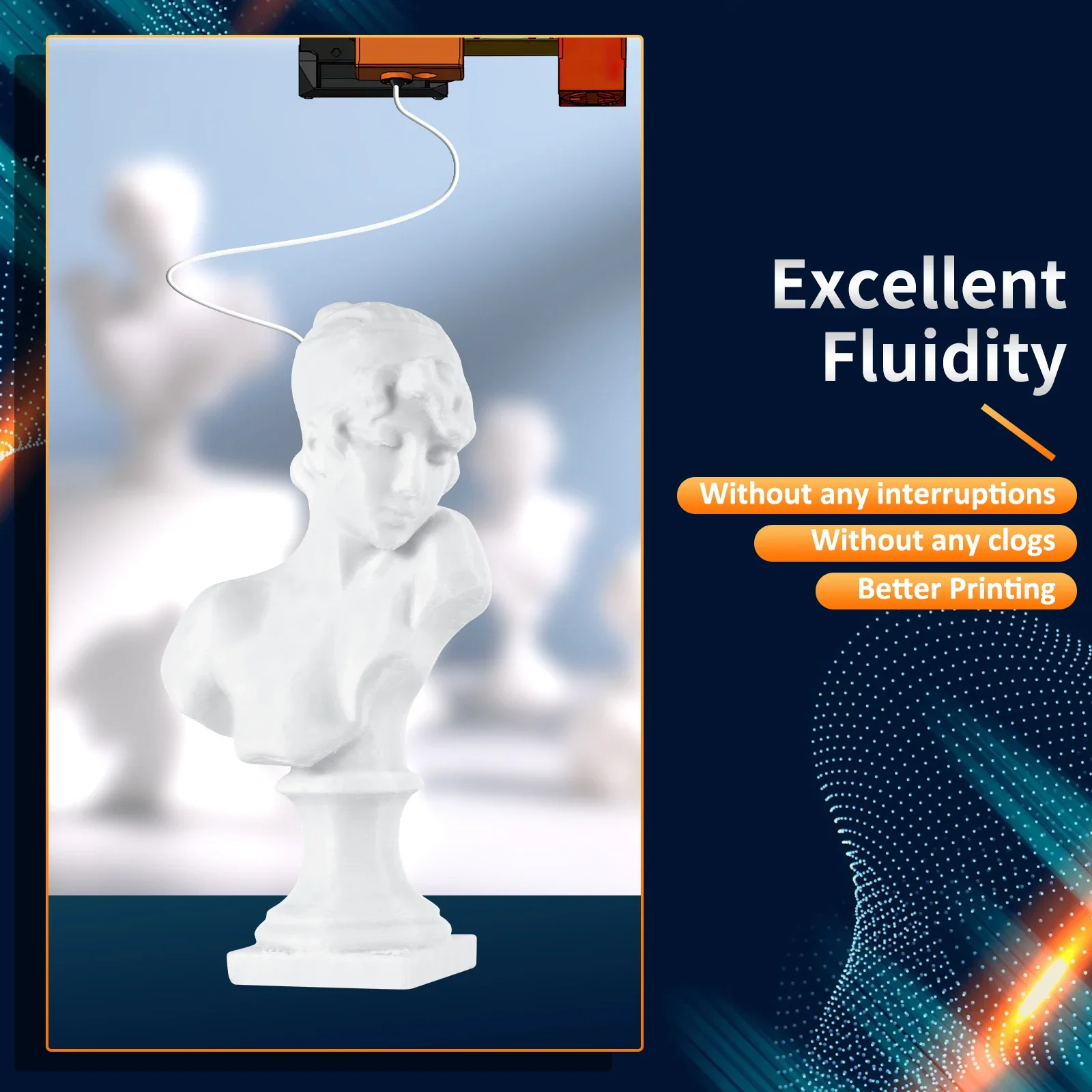 

Eryone Hyper Speed PLA Plus 3D Printing Filament 1KG Diameter 1.75mm ±0.03 Excellent Fluidity High-Speed Cooling And Shaping1KG
