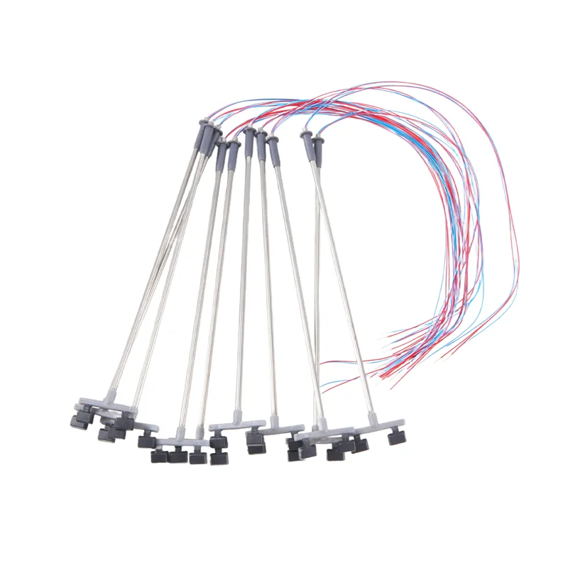 10Pcs 2Led Street Lamp 1:100 Ho Scale Street Light Scenery Mini Lamppost For Sand Table Model 2-T44C