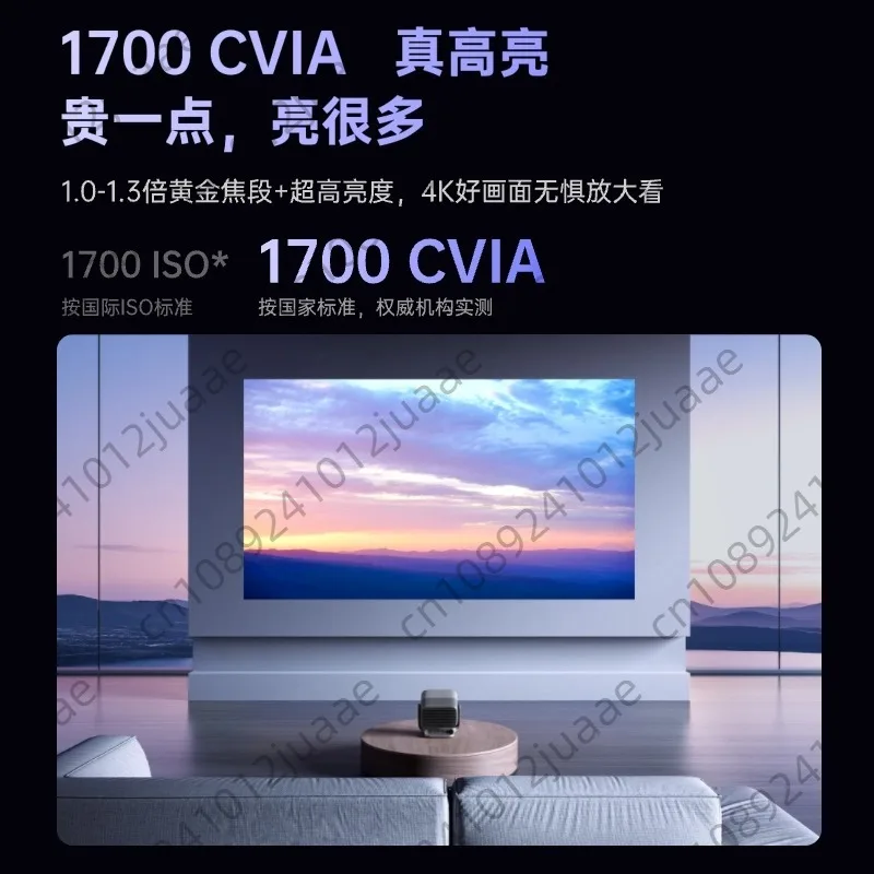 N3 4K Laser Projector - Tri-Color Optical Zoom Home Theater Projector for Bedroom Cinema