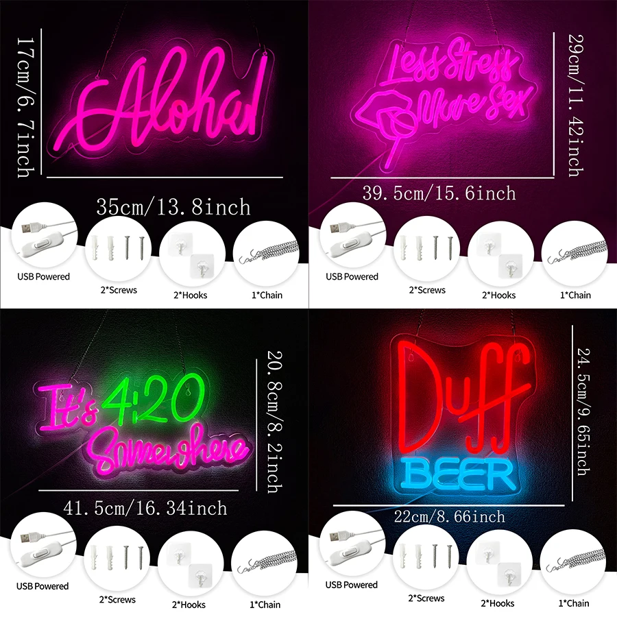 Neon Signs Of Bar Series, Used For Wall Decor, Usb Powered, Art Wall Lamps For Rooms, Bars, Clubs, Restaurants And Man Caves.