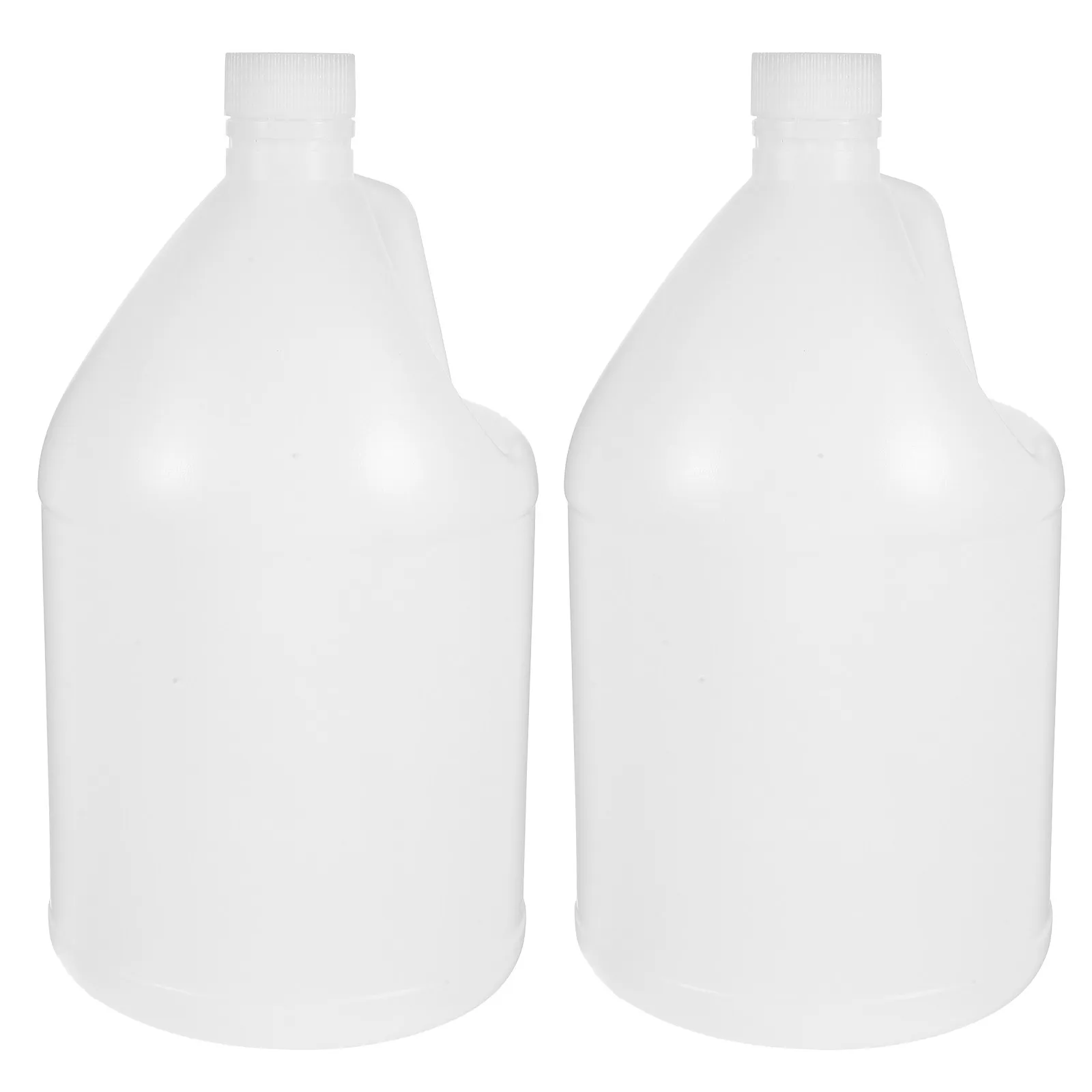 Gallon Plastic Water Jugs 2 Pack Thick HDPE Leakproof Containers with Tamper Evident Lids for Juice Milk