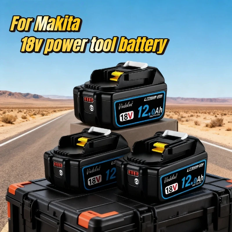 

100% Original for Makita 18V battery BL1850 BL1840 BL1830，18V 12Ah Rechargeable Battery for Makita drill power tool battery