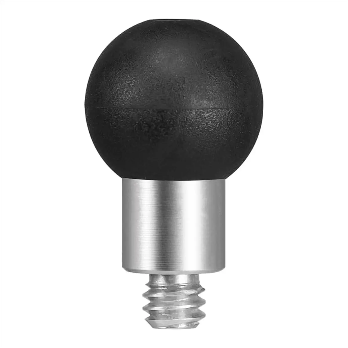 AA80 Aluminum 17mm Ball Head Adapter with 1/4 Inch Thread, 17mm Socket Arm, TPU Ball for Bike Motorcycle Phone Holder