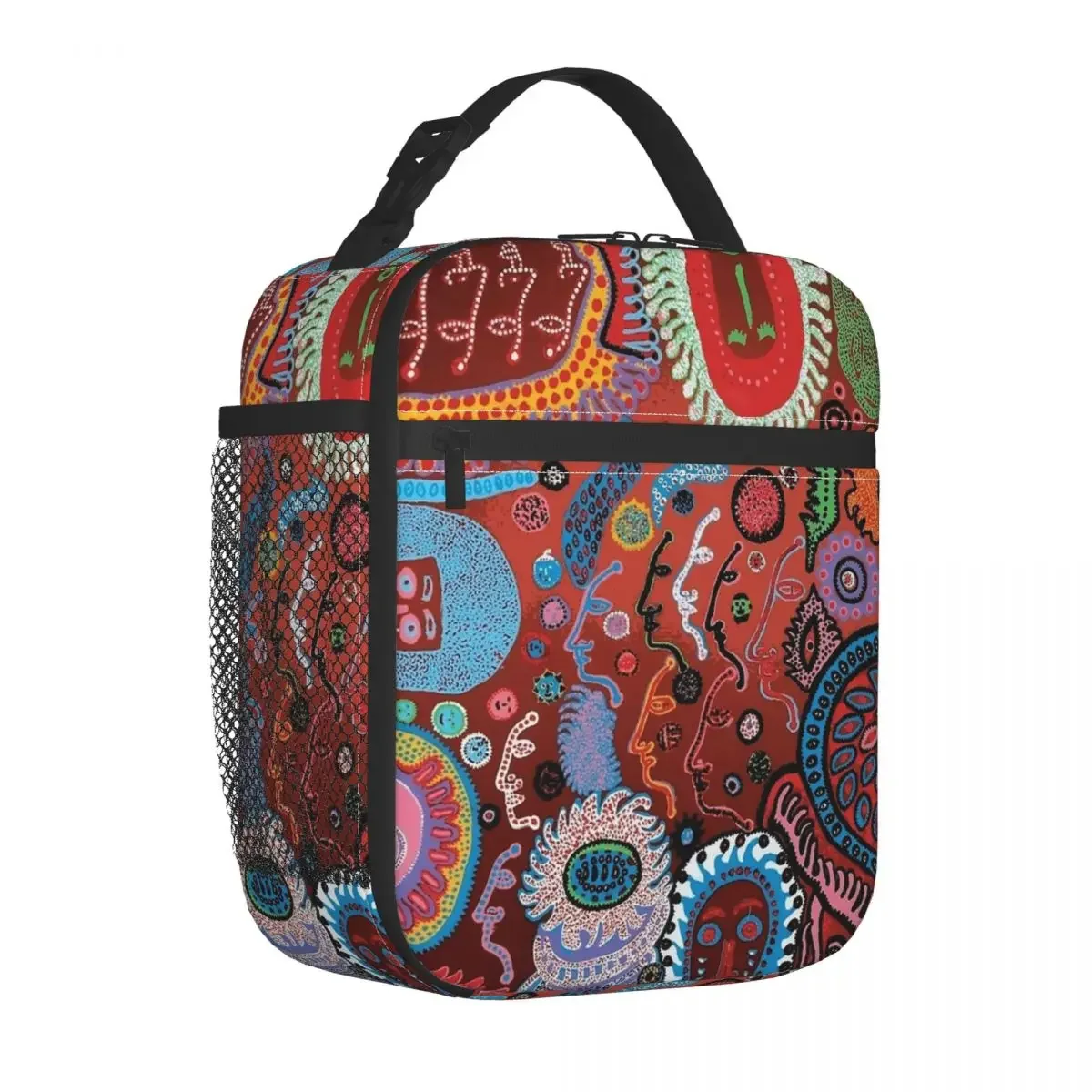 Yayoi Kusama Insulated Lunch Bags Thermal Bag Reusable Portable Tote Lunch Box Food Bag College Travel