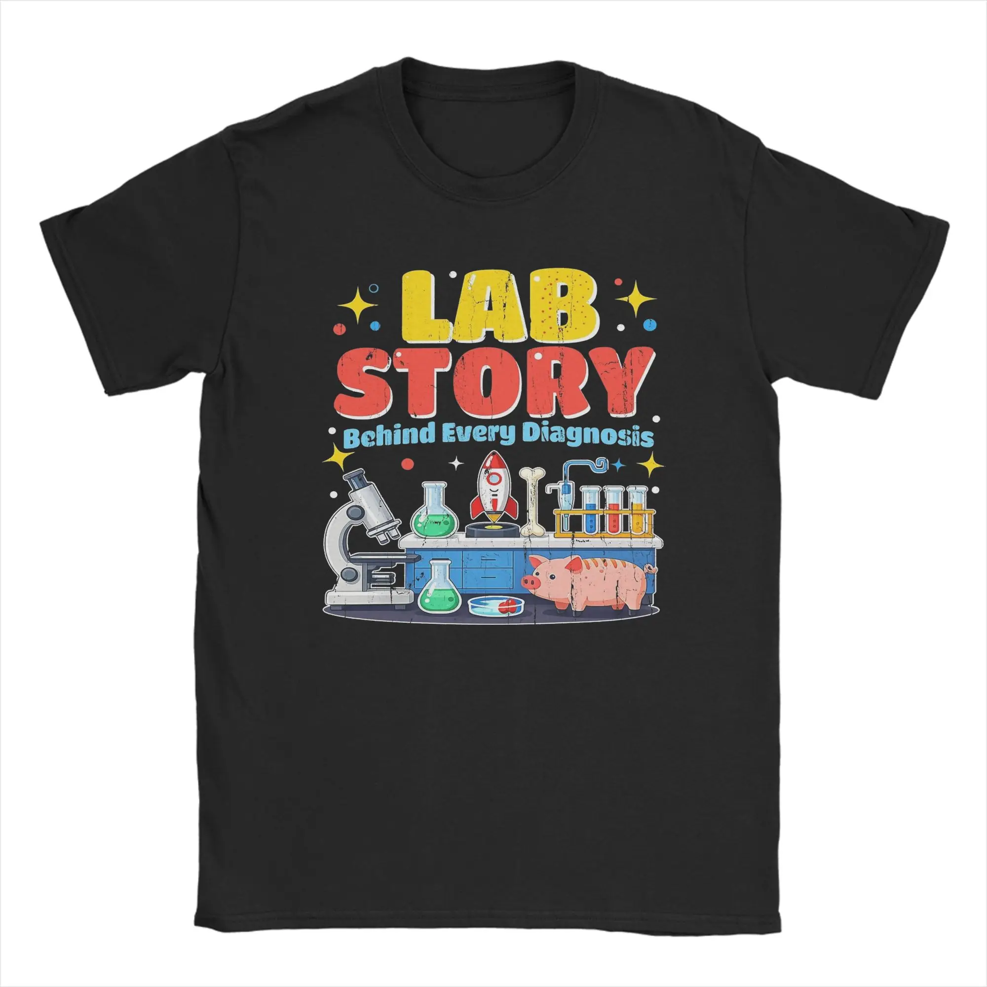 2026 Lab Week Medical Lab Technician T Shirt for Men 100% Cotton Funny T-Shirts Round Neck  Tees Short Sleeve Clothes 6XL