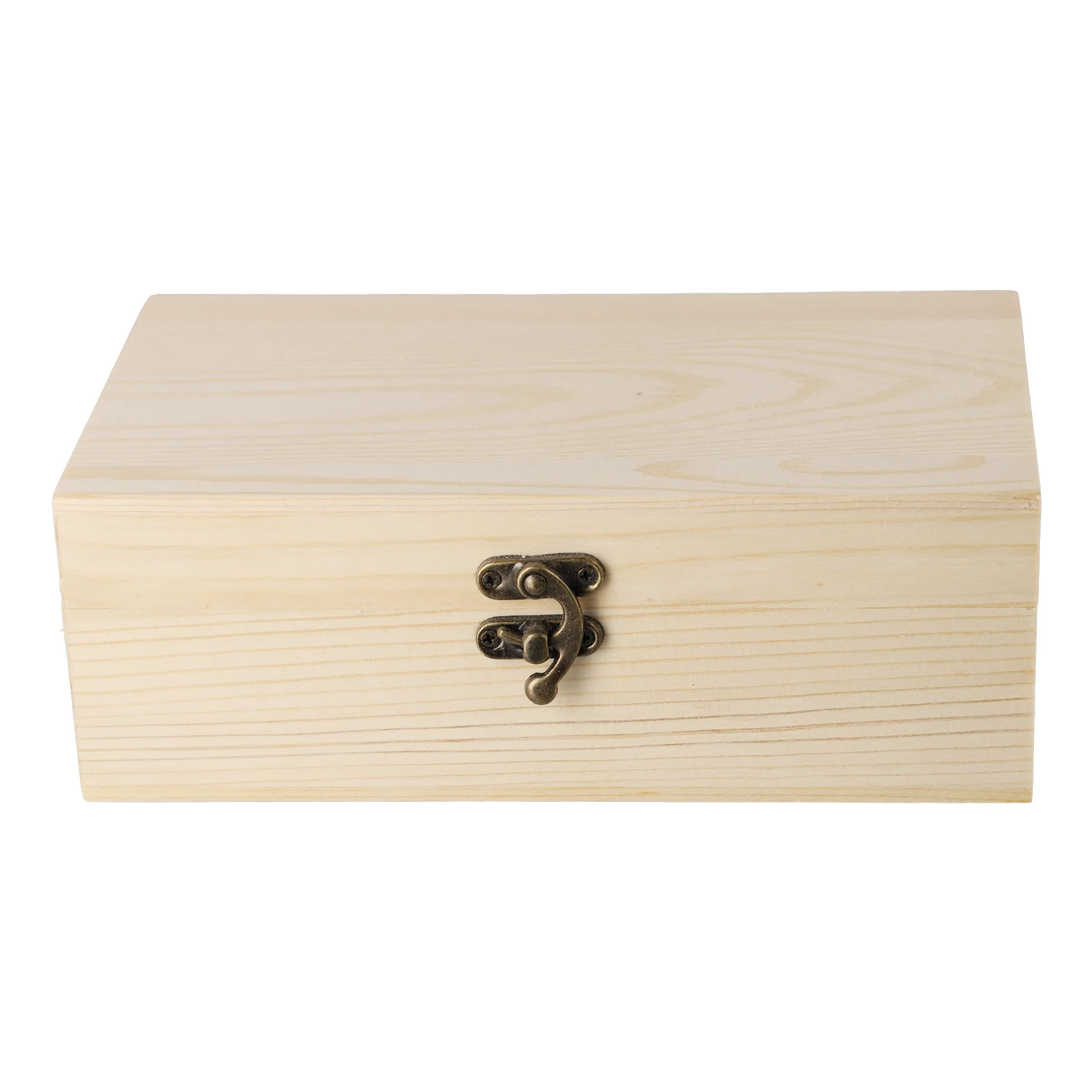 Jewelry Box Wooden Storage Box Pine Wood S/M/L Storage Wooden Box 1PC Craft Projects Desktop For Various DIY New