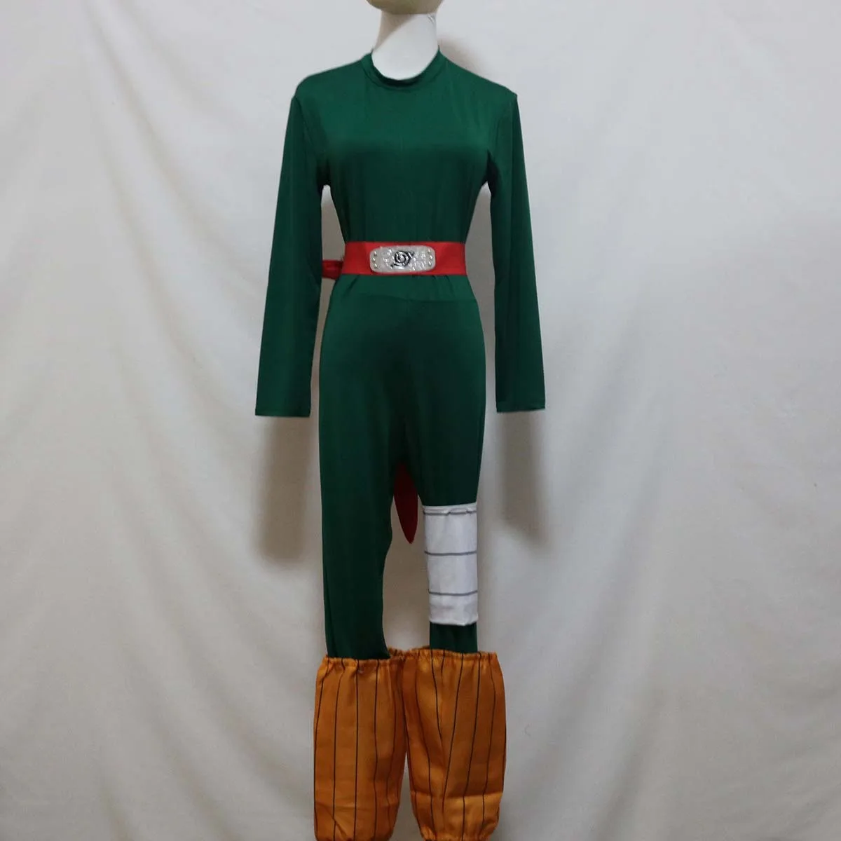 بدلة قفز خضراء للرجال لحفلات الهالوين كوس أنيمي روك لي #6