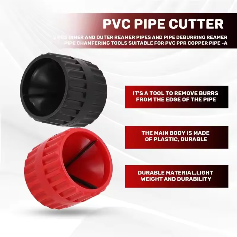 Internal External Tube Metal Pipes Heavy Duty Deburring Tool Tubing Chamfer Tool for PVC/PPR/Copper/Brass/Aluminum Tubes