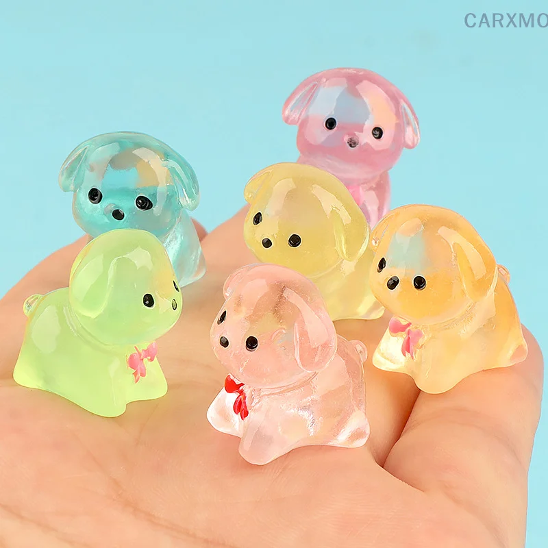 

Cartoon Cute Puppy Small Ornaments Creative Mini Puppy Resin Crafts Creative Animal Model DIY Home Decoration Accessories
