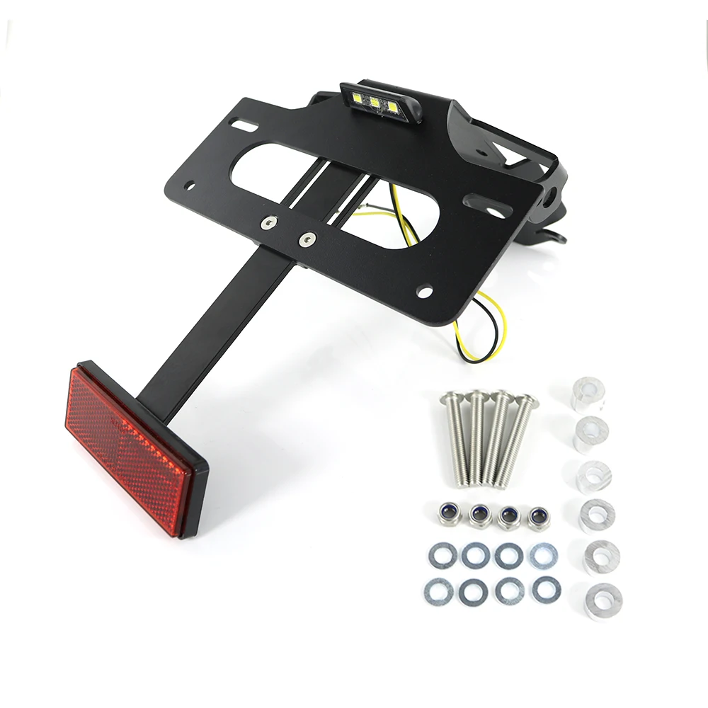 يصلح ل Ducati 899 959 1199 Panigale 1299 Panigale 2015-2022 لوحة ترخيص حامل قوس الذيل الخلفي مرتب الحاجز مزيل عدة #4