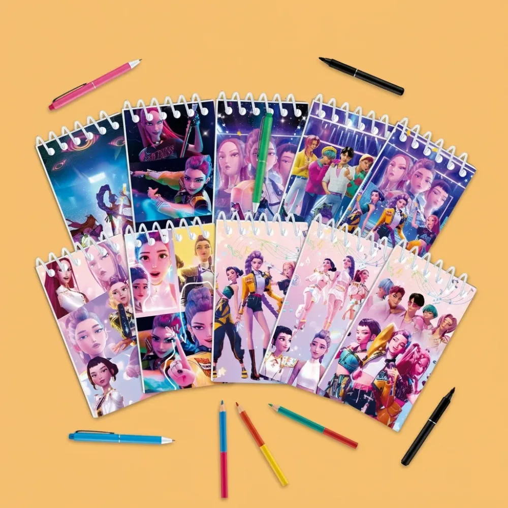 Kpop Demon Hunters Simpatiche penne gel da 0,5 mm Cancelleria Kawaii Cartoon Anime Periferiche derivative Forniture per ufficio scolastico Regali per feste