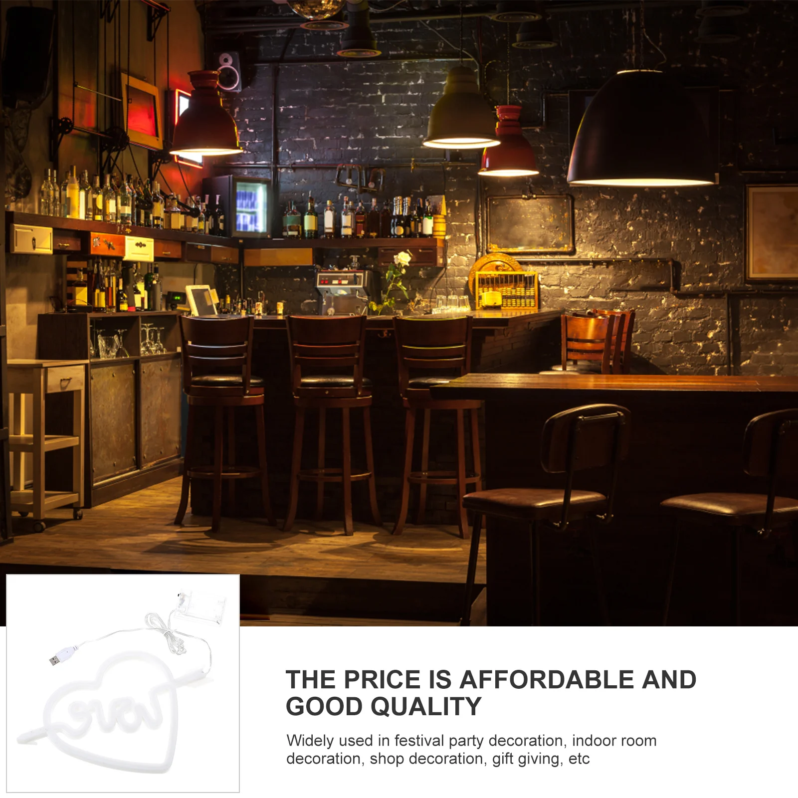 Uniek hartmodelleringslicht LED-neonbord voor huisdecoratie Valentijnsdag feestdecoratie Hartontwerp neonlicht