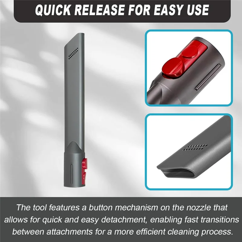 【24 ساعة-تخفيضات!】أداة شق للمكانس الكهربائية Dyson V7/V8 V10/V11 V12/V15 Gen5–25 سم/0.8 قدم فوهة سريعة التحرير مع الزناد L