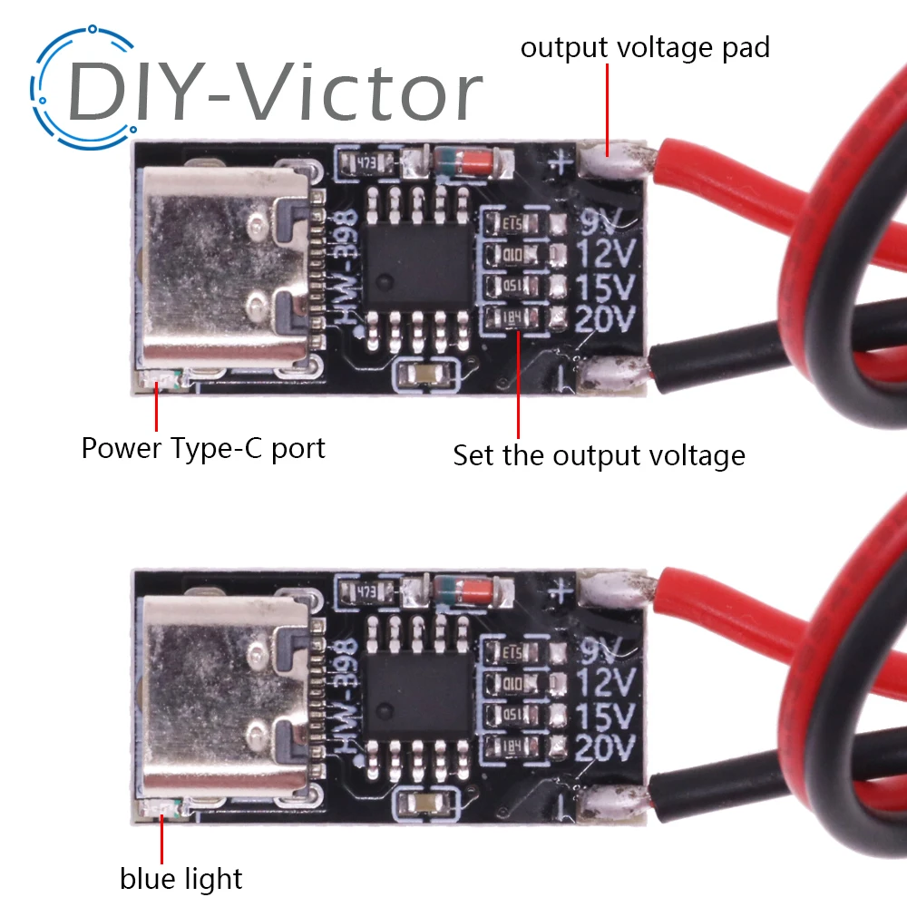 10PCS PD/QC/AFC TYPE-C Decoy Board USB Boost Module PD3.0 2.0 PPS/QC4+FCP AFC Type-c Trigger Polling Detector Power Fast Charge