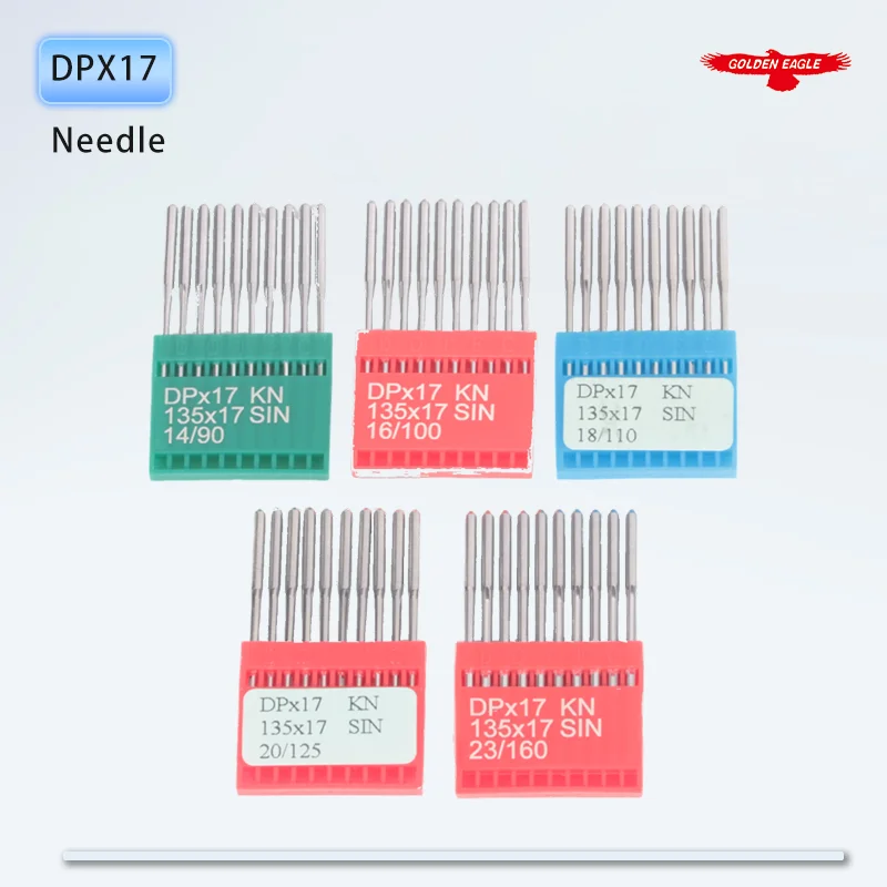 (100PCS) Dotec DPX17 Needle For Walking Foot / Chainstitch Sewing Machines SY3355 135X17 SY3357 Small-Ball Point