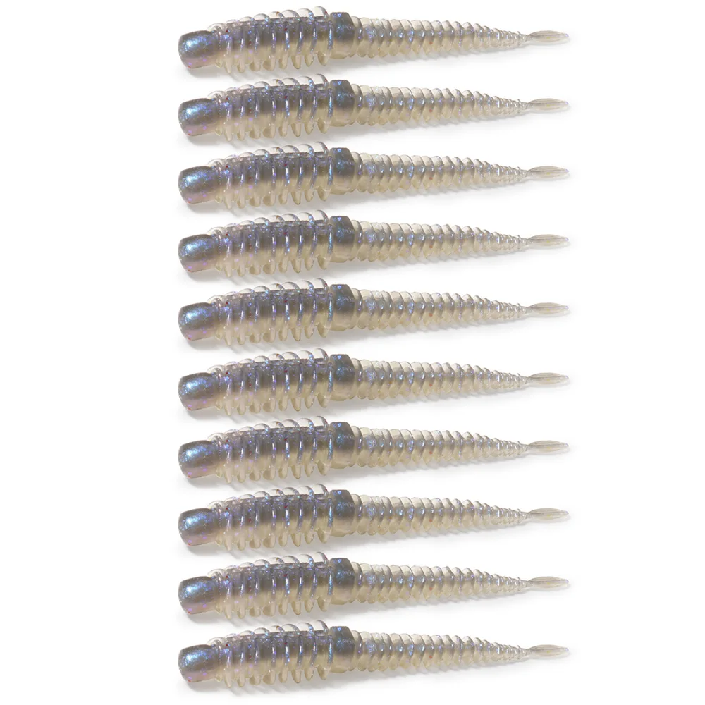 10 stücke Weiche Köder 6,5 cm 7,5 cm 8,5 cm Gewinde TPE Wurm Haken Karpfen Angeln Crankbait Pesca Swimbait getriebe Fisch Geschmack Silikon Köder