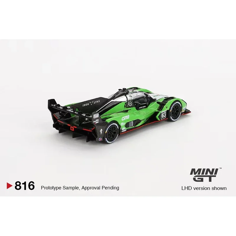 PreSale MINIGT 816 1:64 SC63 2024 mainan koleksi Model mobil IMSA Diecast