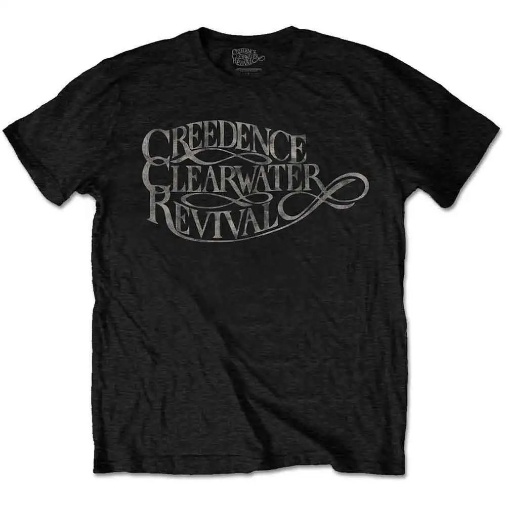 Creedence Clearwater Revival T Shirt Logo Vintage resmi baru