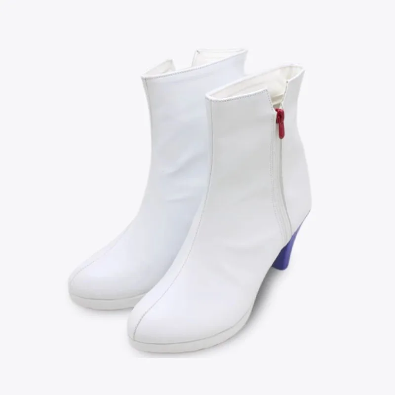 أحذية Ushio Noa PU التأثيرية أحذية بيضاء كاجوال لحفلات الهالوين وحفلات الكرنفال وعيد الميلاد مخصصة لشخصية اللعبة الهزلية