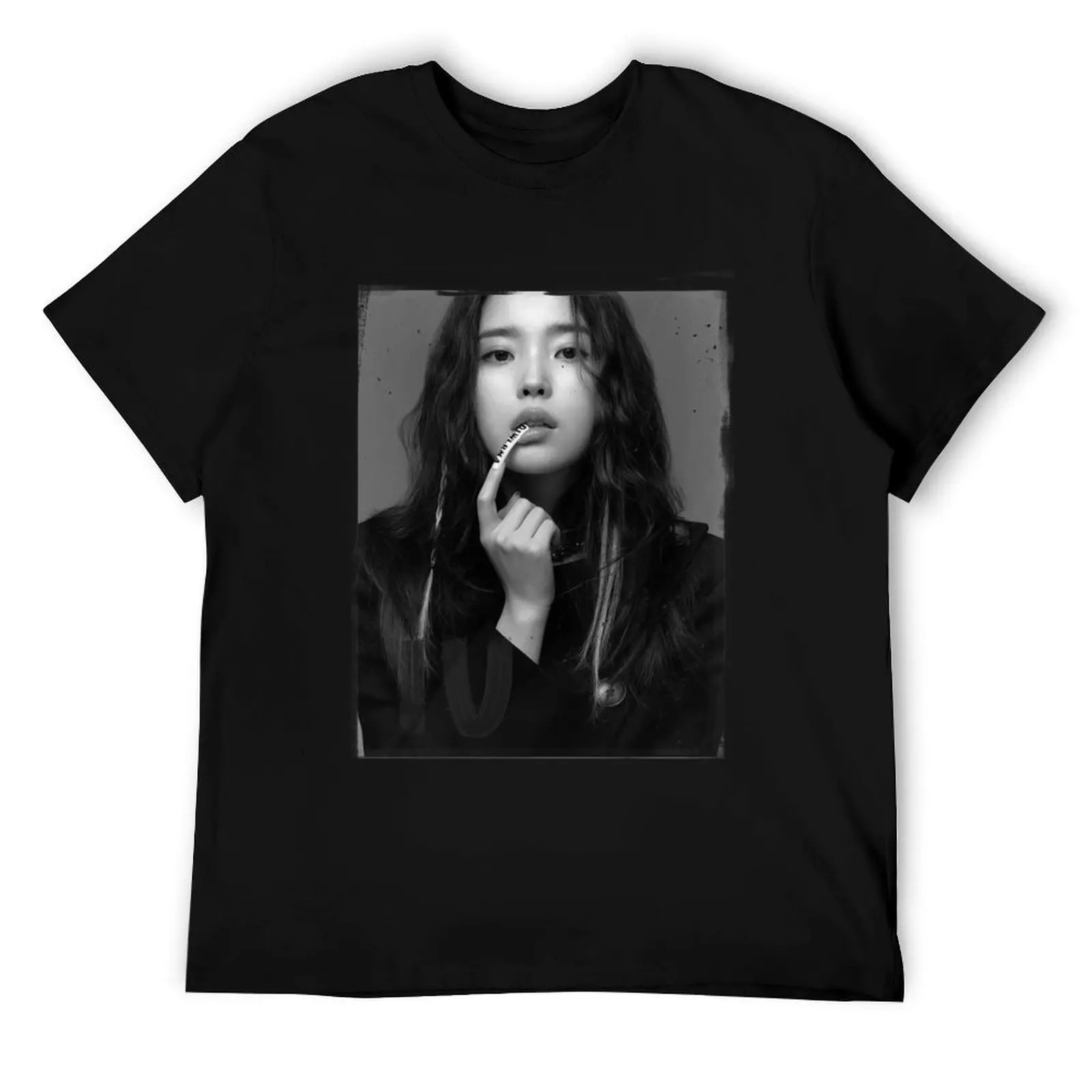 

IU - lee ji eun T-Shirt anime t shirts for man men t shirt cotton 100% man tshirt T-Shirt