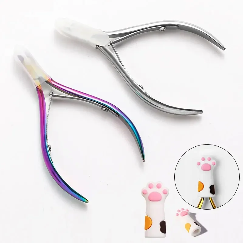 1pc Cuticle Nippers Nail Manicure Scissors Clippers Trimmer Dead Skin Remover Pedicure Stainless Steel Cutters Nail Art Tools