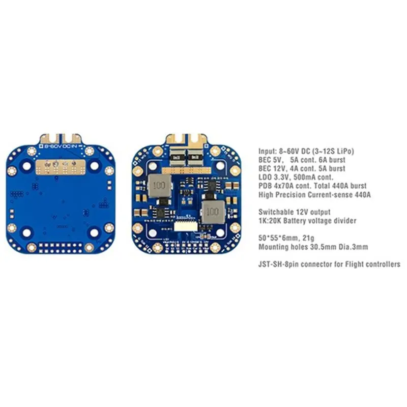 Y43A-For Matek System XCLASS PDB Sensor 3-12S Lipo For RC Drone FPV Quadcopter Multicopter