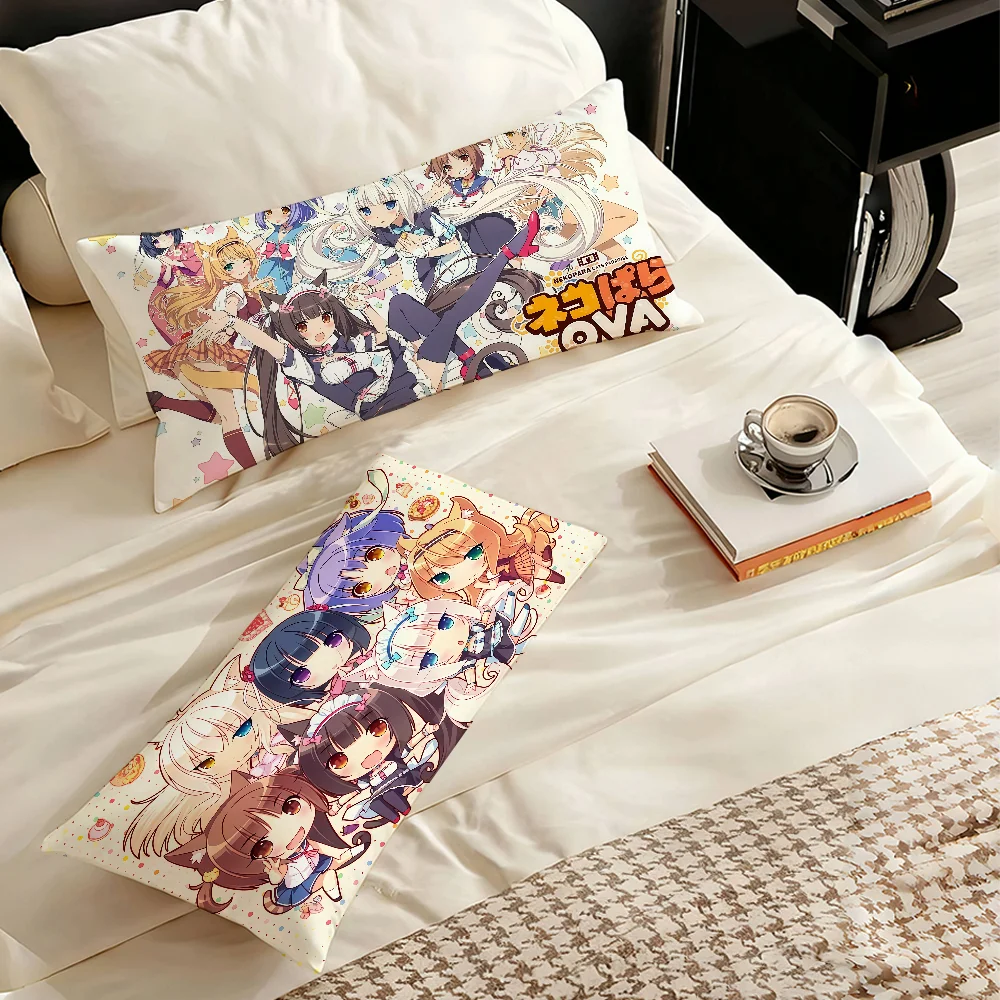 

Beautiful girl games N-Nekopara Pillow Case Suitable for Office Bedroom Sofa Home Decoration Rectangle Cushions