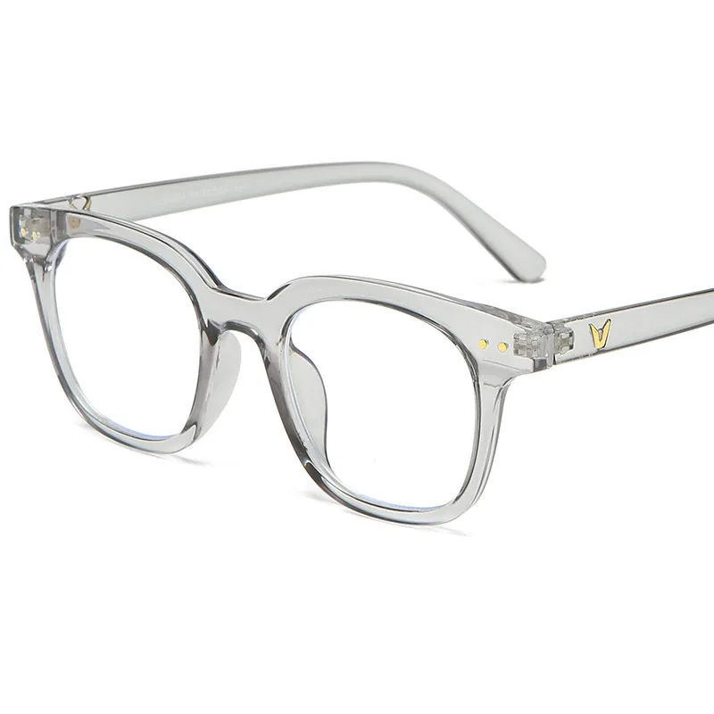 Fashion Trendy Eye Glasses for Men Frames Square Shape Anti Blue Light Computer Glasses Men Big Size Women Eyeglass